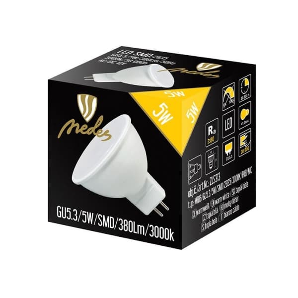 Nedes ZLS313 LED GU5,3 5W, teplá bílá - náhled 3