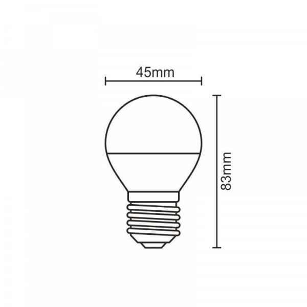 Nedes ZLS817 LED E27, G45, teplá bílá - náhled 2