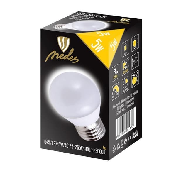 Nedes ZLS817 LED E27, G45, teplá bílá - náhled 3