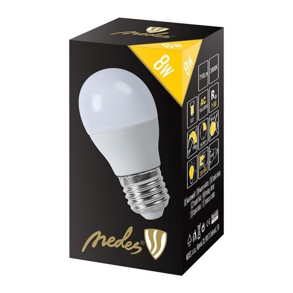 Nedes ZLS819 LED E27, G45, 5W, teplá bílá - náhled 3
