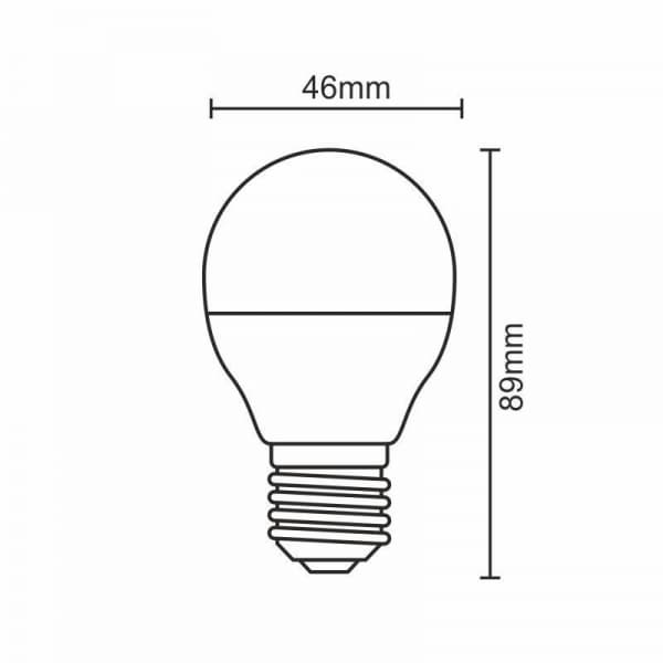 Nedes ZLS829 LED E27, G45, 5W, denní bílá - náhled 2