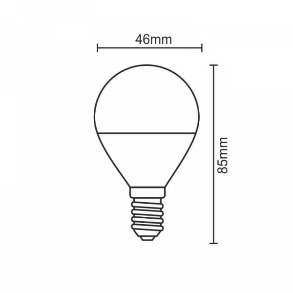 Nedes ZLS812 LED E14, G45, 5W, teplá bílá - náhled 2