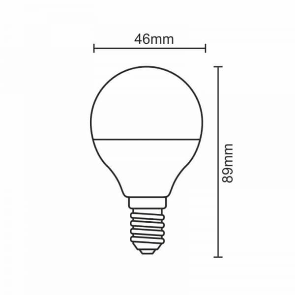 Nedes ZLS814 LED E14, G45, 8W, teplá bílá - náhled 2