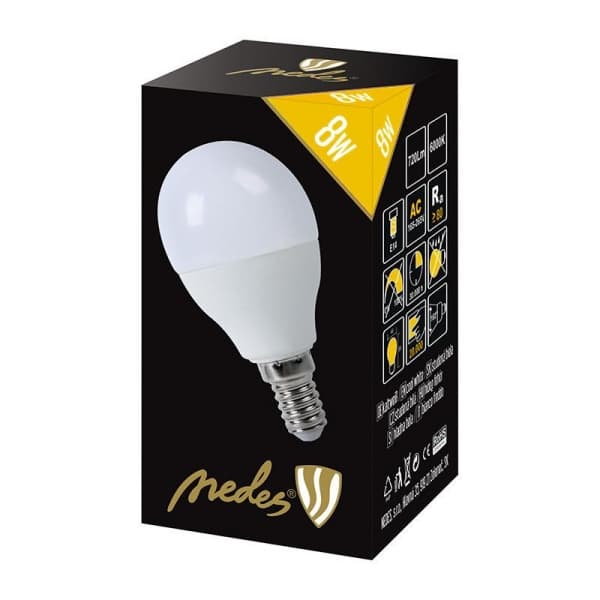 Nedes ZLS814 LED E14, G45, 8W, teplá bílá - náhled 3