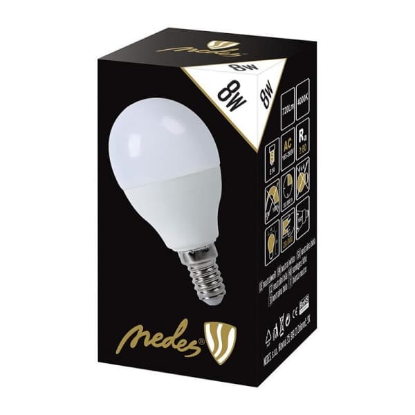 Nedes ZLS824 LED E14, G45, 8W, denní bílá - náhled 3