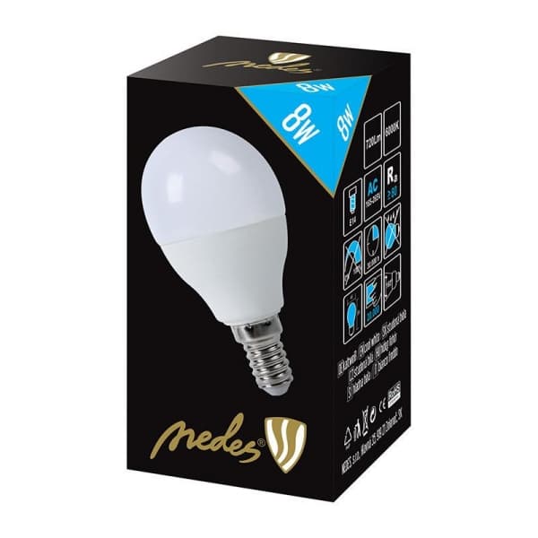 Nedes ZLS804 LED E14, G45, 8W, studená bílá - náhled 3