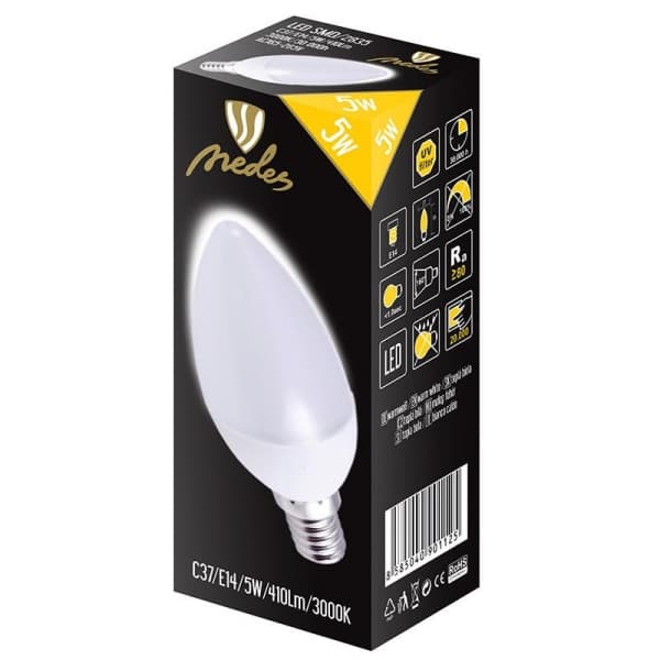 Nedes ZLS712 LED E14, 5W, teplá bílá - náhled 3