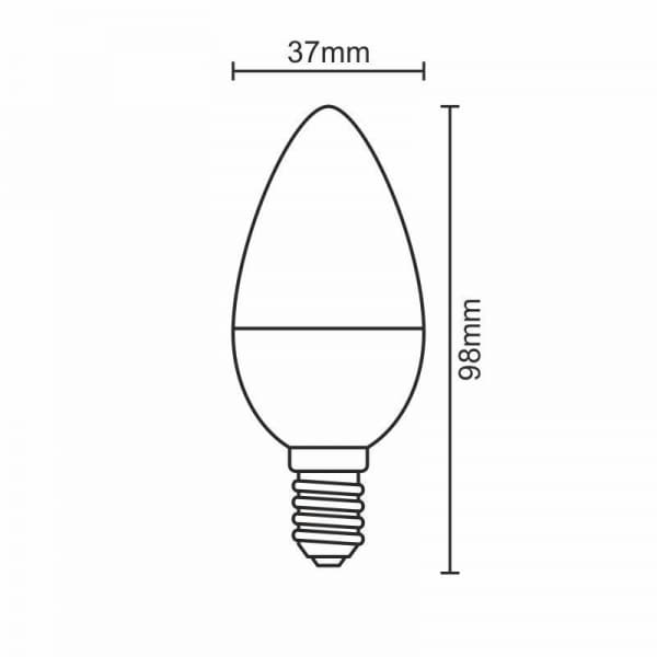Nedes ZLS702 LED E14, 5W, studená bílá - náhled 2