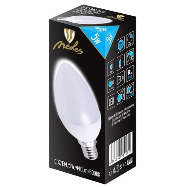 Nedes ZLS702 LED E14, 5W, studená bílá - náhled 3