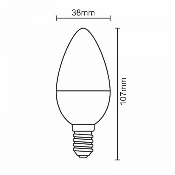 Nedes ZLS714 LED E14, G45, 8W, teplá bílá - náhled 2