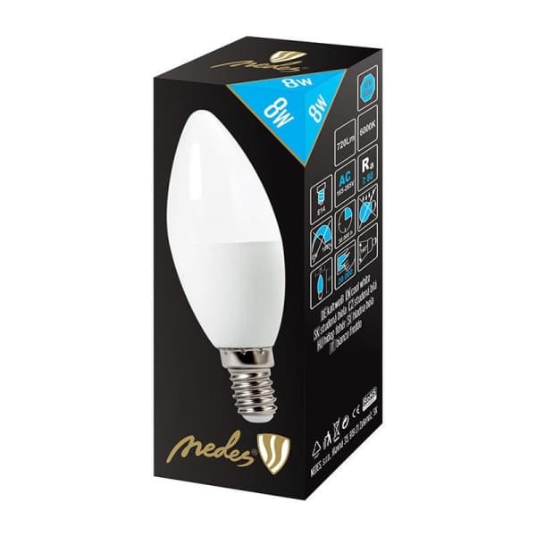 Nedes ZLS704 LED E14, G45, 8W, studená bílá - náhled 3