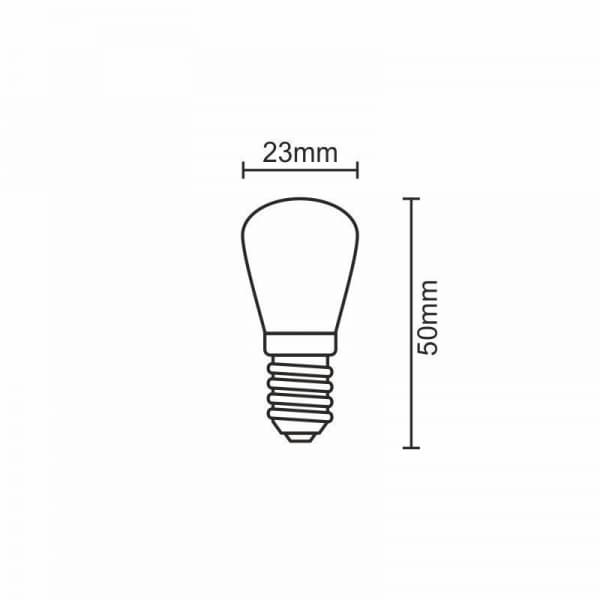 Nedes ZLS001 E14, 1,5W studená bílá, mini - náhled 3