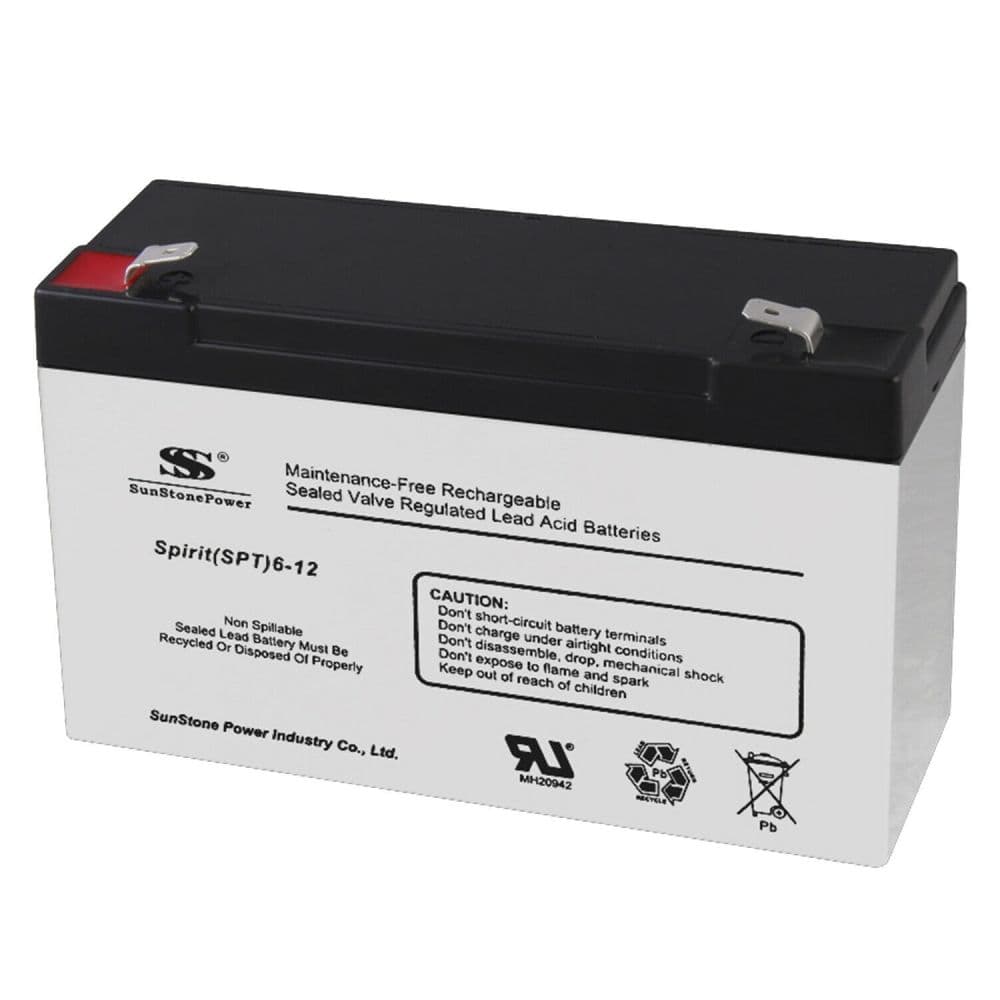 AGM akumulátor 6V/12Ah Sunstone Power SPT6-12