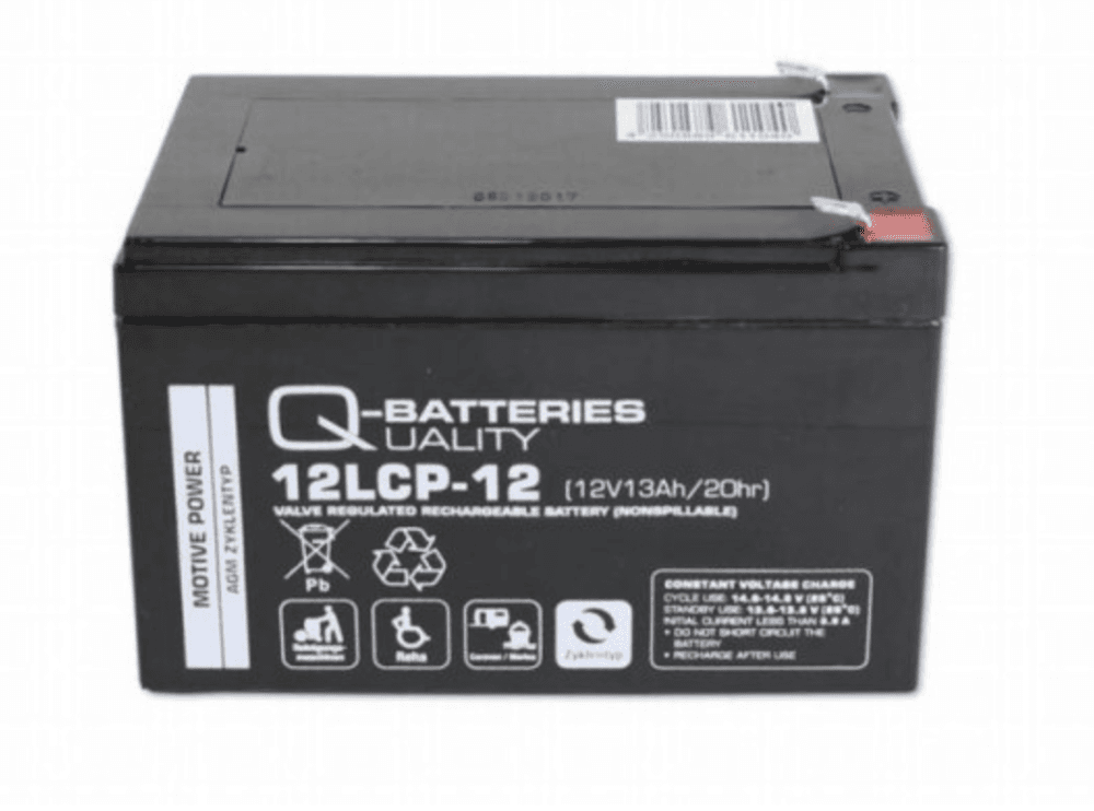 AGM trakční akumulátor 12V/13Ah Q-Batteries 12LCP-12