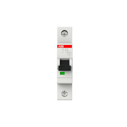 ABB DC jistič 50A, S201-B50, 1P, 12-72 VDC