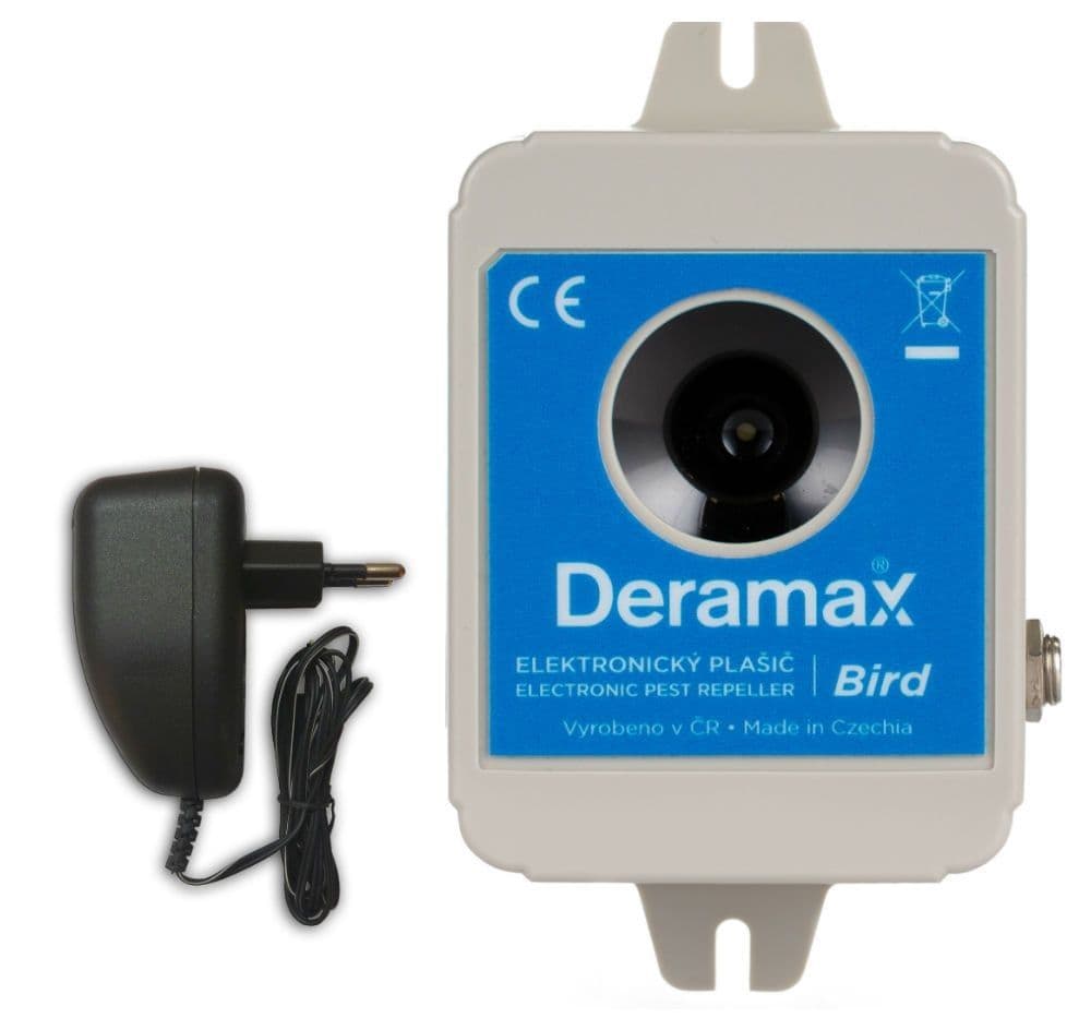 Deramax-Bird - Ultrazvukový odpuzovač-plašič ptáků
