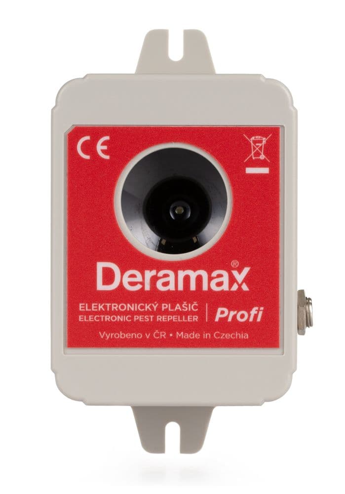 Deramax-Profi - Ultrazvukový odpuzovač-plašič kun a hlodavců