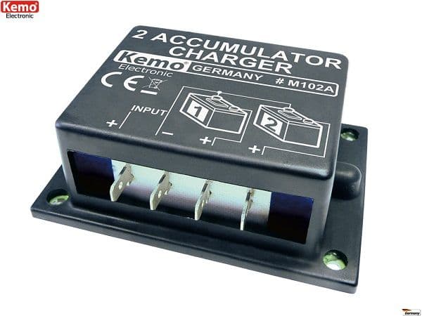 Dobíjení druhého akumulátoru 10A, KEMO M102A