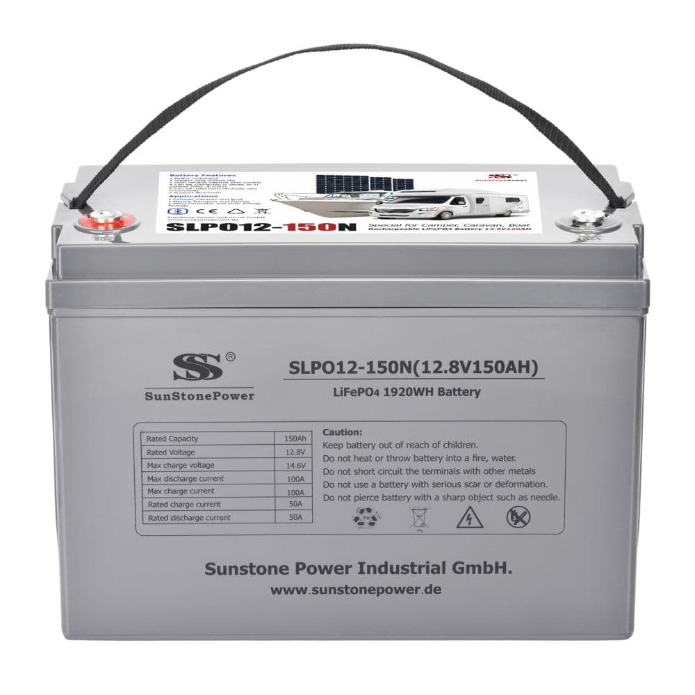 LiFePO4 Baterie 12V/150Ah, SLPO12-150N HC150A Sunstone Power