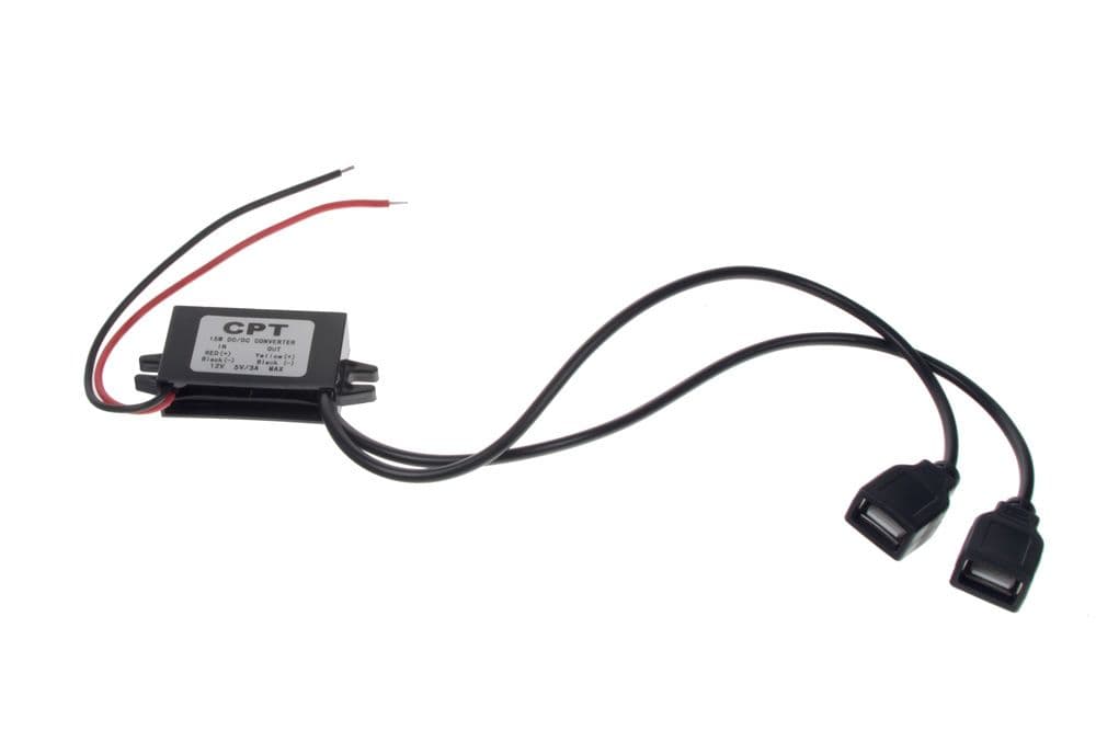 Měnič napětí, 3A, 12V/5V, 2xUSB