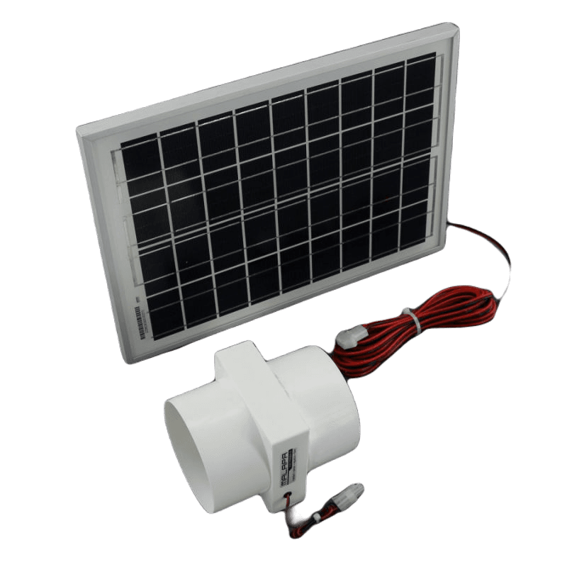 MALAPA SO194 - 65m3/ h, 10W solární větrací systém vestavný (⌀ 100mm)