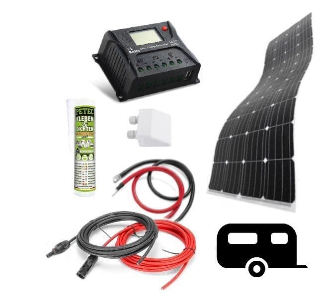 VSelektro Solar kit 100Wp - bydlík I flexi