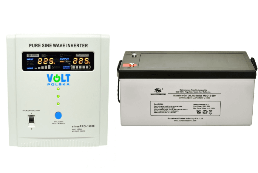 VSelektro Záložní zdroj 1050W, sinusPRO-1500E + AKU 250Ah