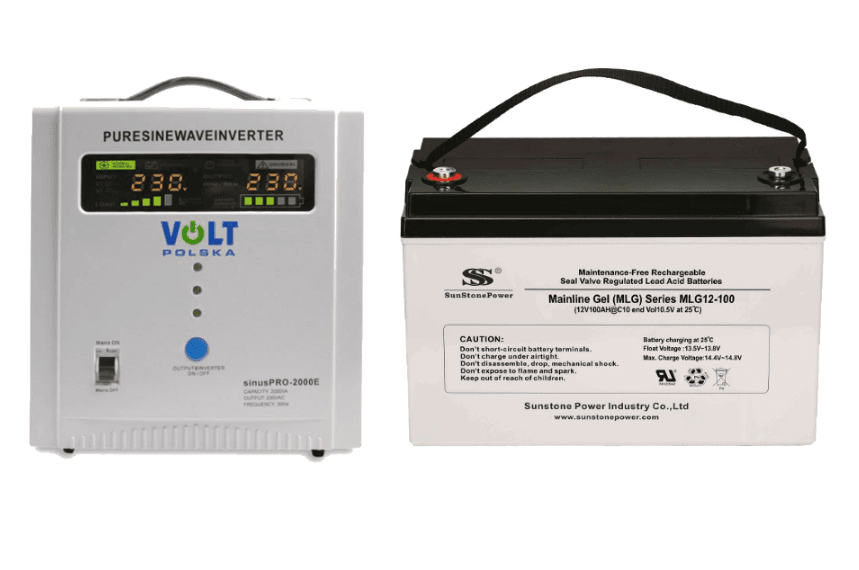 VSelektro Záložní zdroj 1250W, sinusPRO-2000E + AKU 100Ah