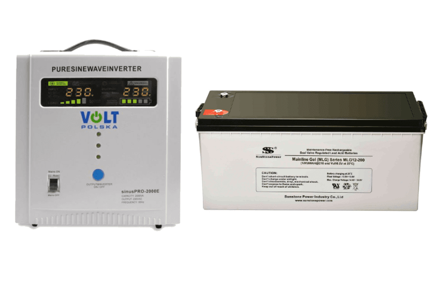 VSelektro Záložní zdroj 1250W, sinusPRO-2000E + AKU 200Ah