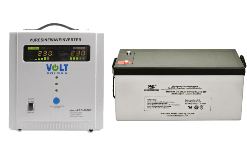 VSelektro Záložní zdroj 1250W, sinusPRO-2000E + AKU 250Ah