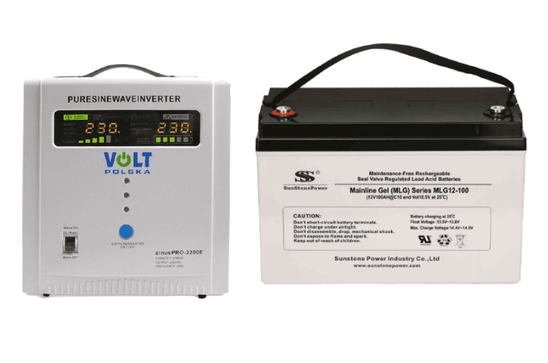 VSelektro Záložní zdroj 1600W, sinusPRO-2200E + AKU 100Ah