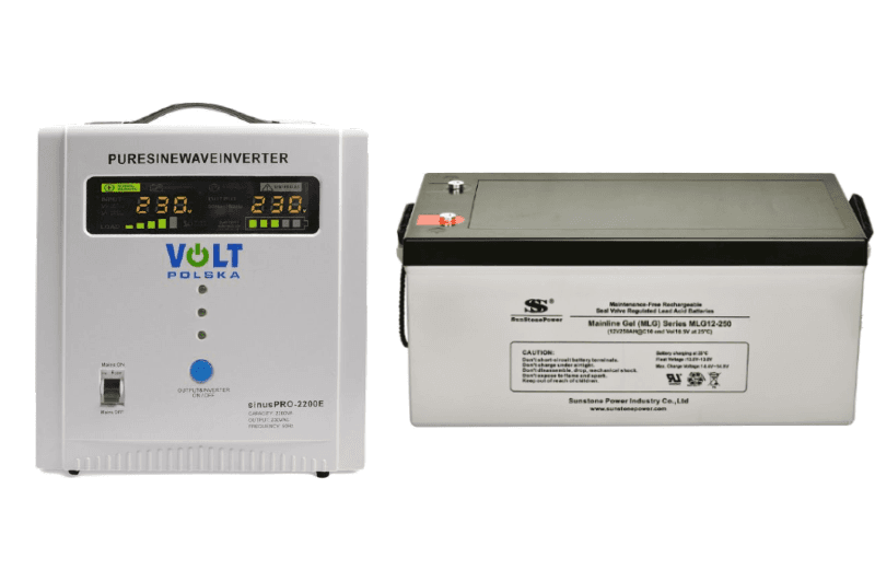 VSelektro Záložní zdroj 1600W, sinusPRO-2200E + AKU 250Ah