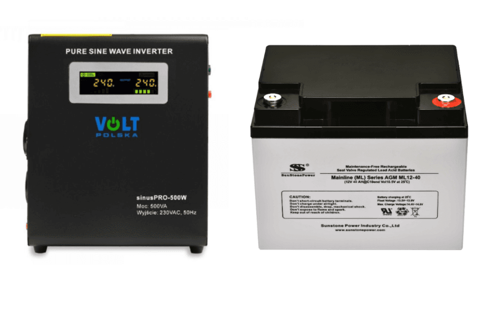 VSelektro Záložní zdroj 300W, sinusPRO-500W + AKU 40Ah