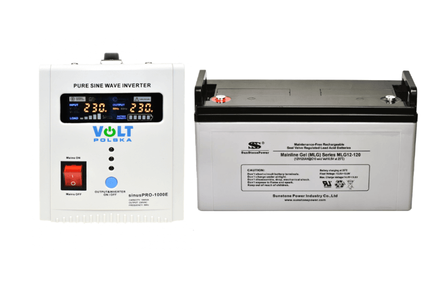 VSelektro Záložní zdroj 700W, sinusPRO-1000E + AKU 120Ah