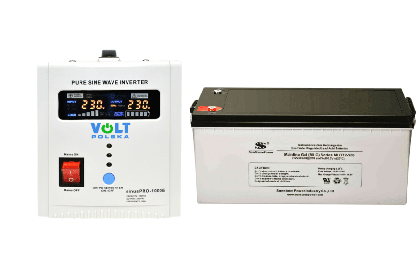 VSelektro Záložní zdroj 700W, sinusPRO-1000E + AKU 200Ah