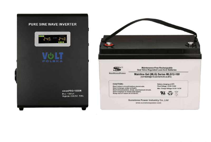 VOLT Záložní zdroj 700W, sinusPRO-1000W + AKU 100Ah