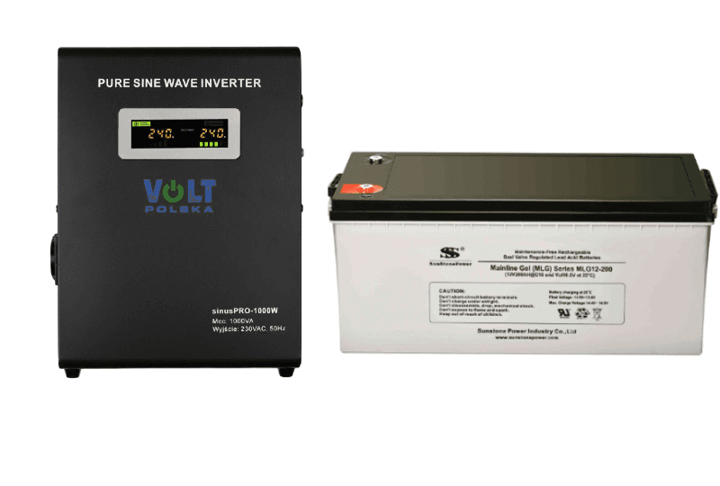 VOLT Záložní zdroj 700W, sinusPRO-1000W + AKU 200Ah