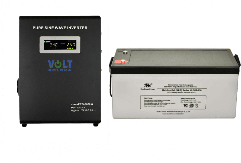 VOLT Záložní zdroj 700W, sinusPRO-1000W + AKU 250Ah