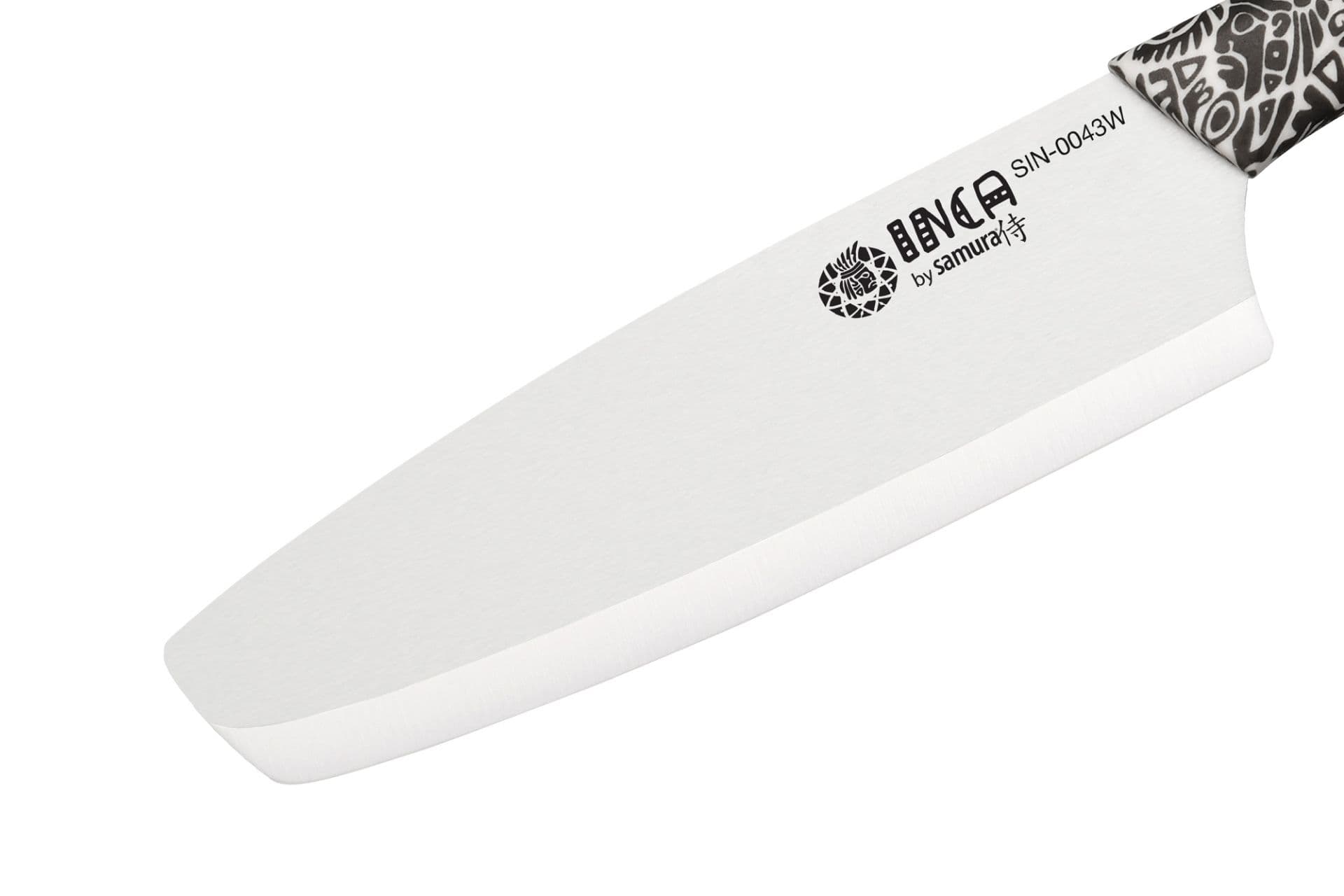 Samura INCA Nakiri keramický nůž s čepelí z bílé zirkonie 16,5 cm - náhled 2