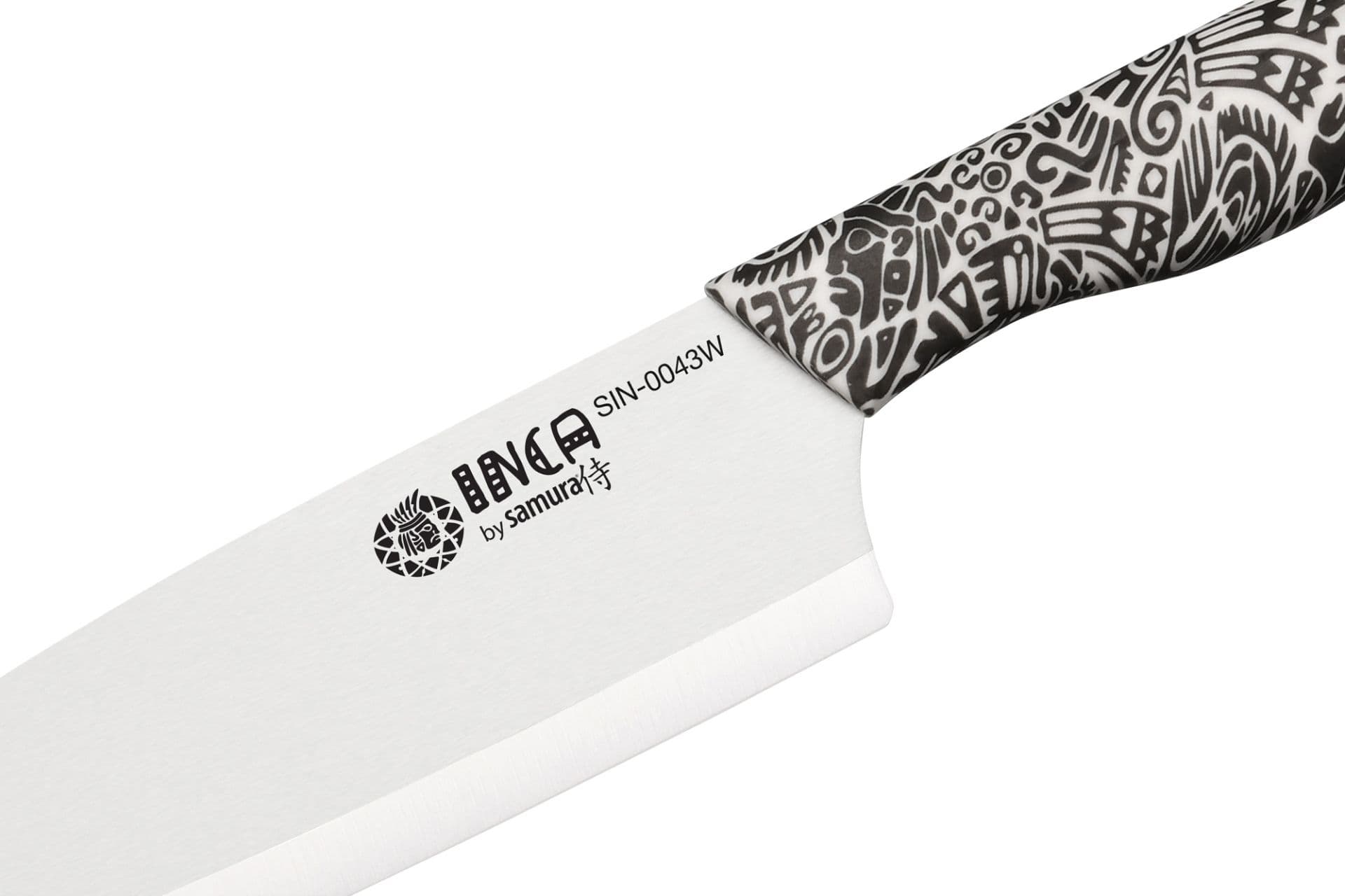 Samura INCA Nakiri keramický nůž s čepelí z bílé zirkonie 16,5 cm - náhled 3
