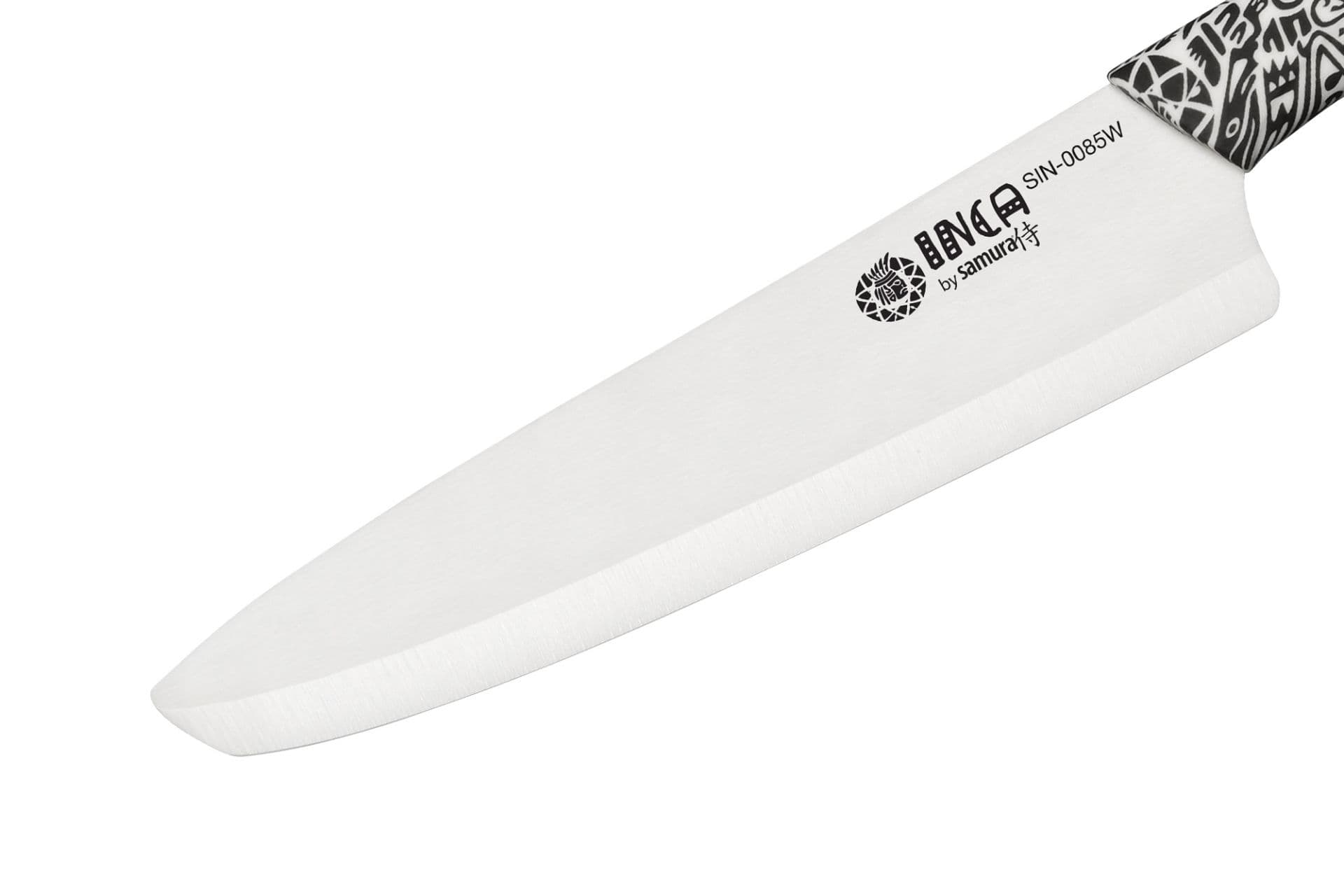 Samura INCA Šéfkuchařský keramický nůž 18,7 cm s čepelí z bílé zirkonie (SIN-0085W) - náhled 2