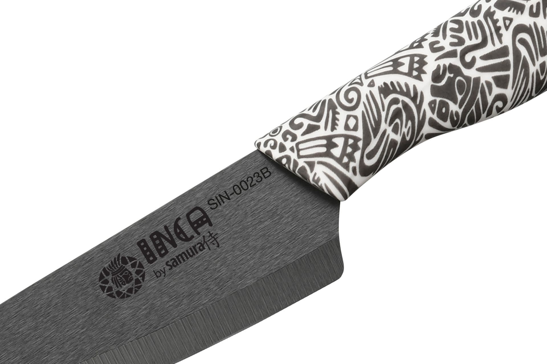 Samura INCA Univerzální keramický nůž 15,5 cm s čepelí z černé zirkonie - náhled 3