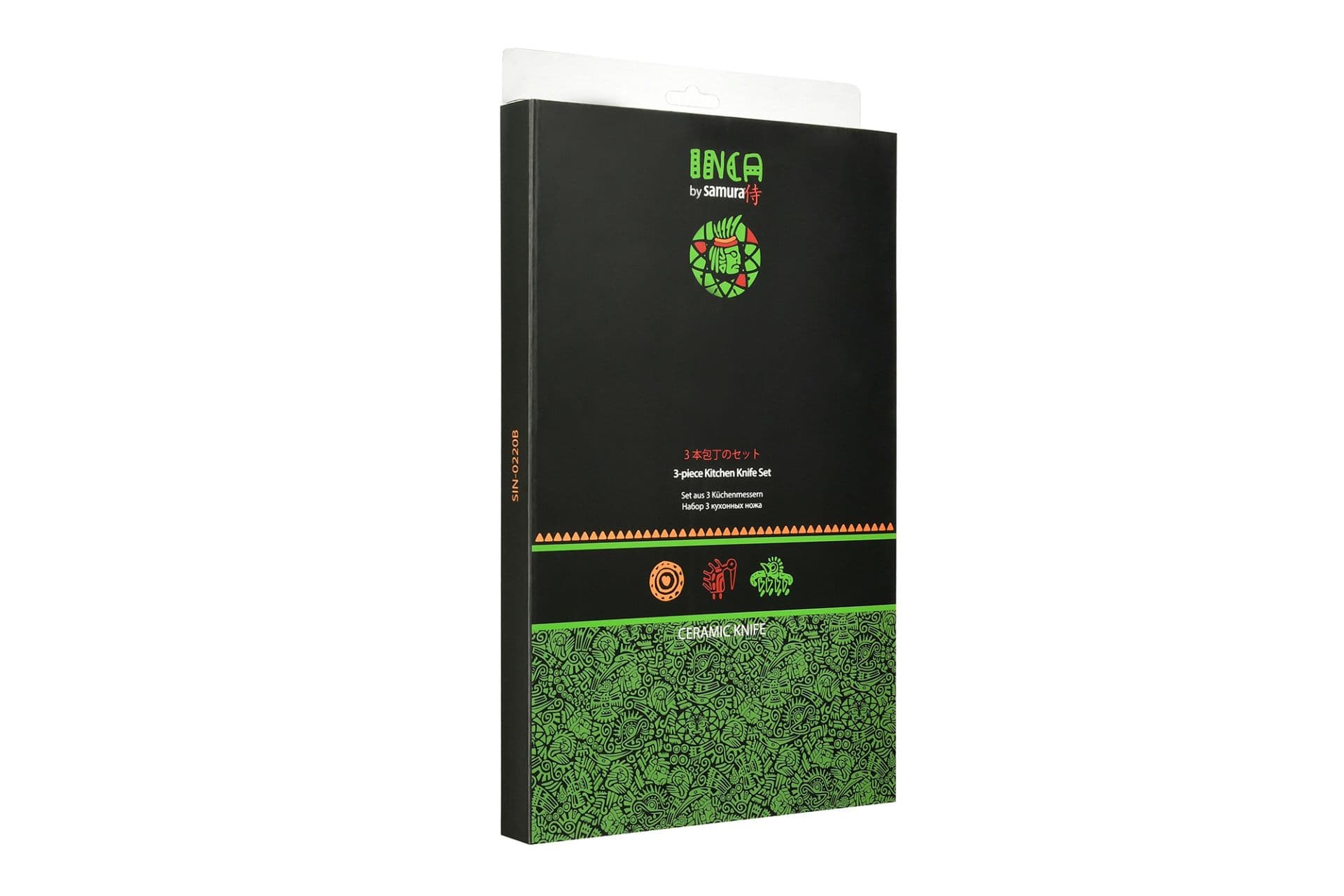 Samura INCA Set 3 keramických nožů černý - náhled 2
