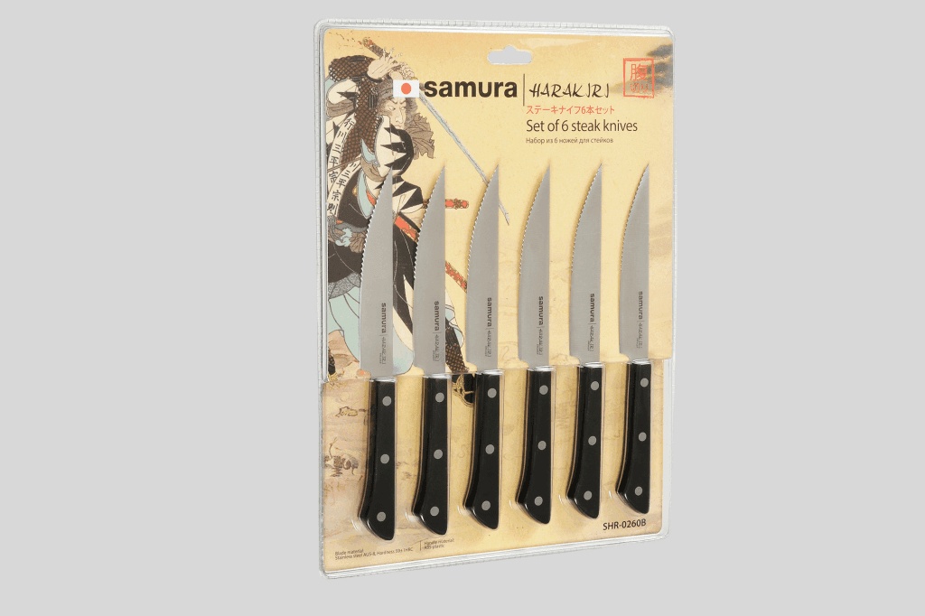 Samura HARAKIRI Sada 6 nožů na steaky (SHR-0260B) - náhled 3