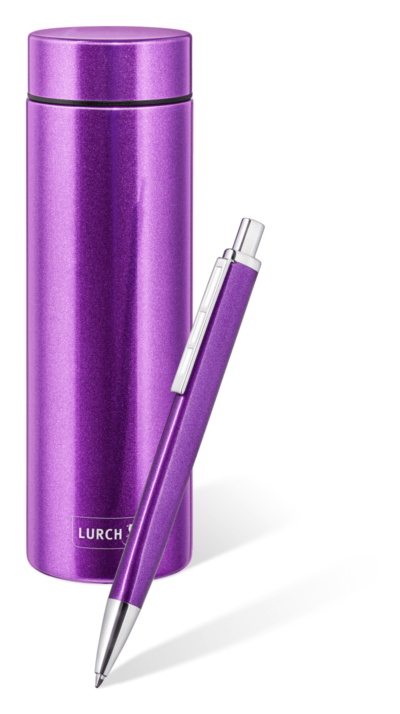 Lurch Termo láhev 0,3l + Staedtler propiska lila limitovaná edice - náhled 2