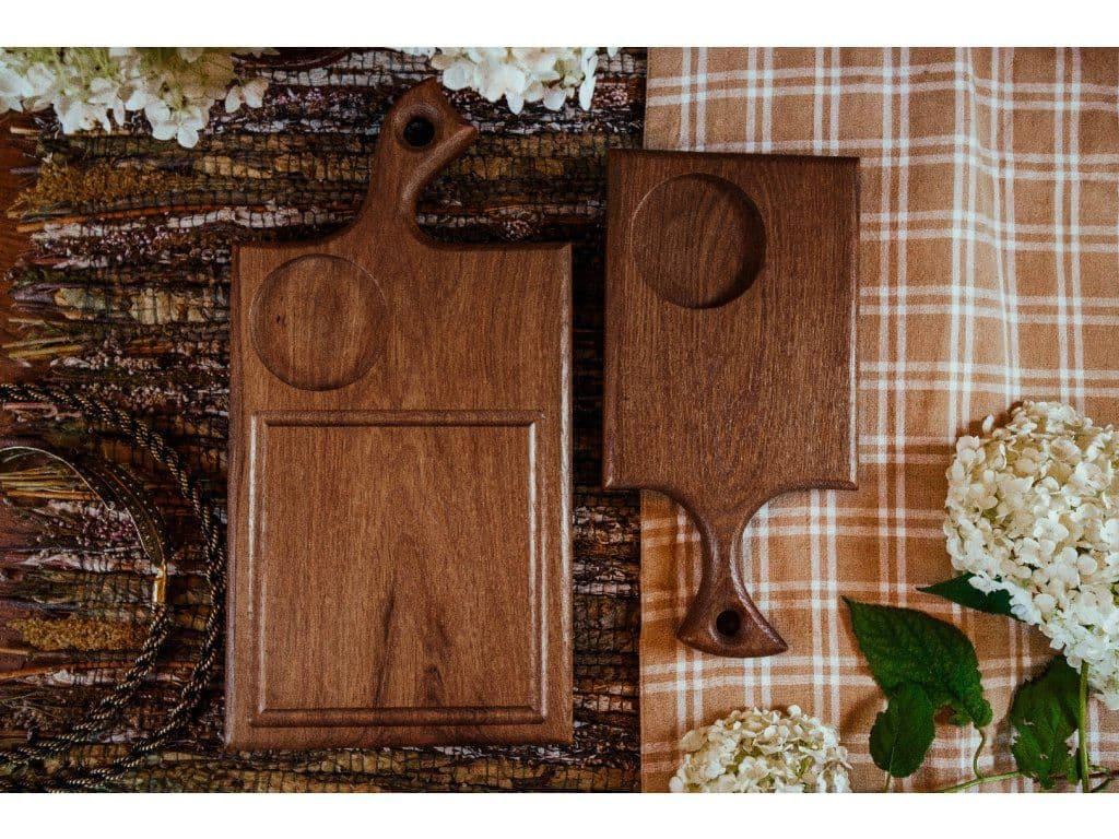 Chefs Soul OAKLOG Dubové krájecí prkénko s rukojetí 40x20cm - náhled 2