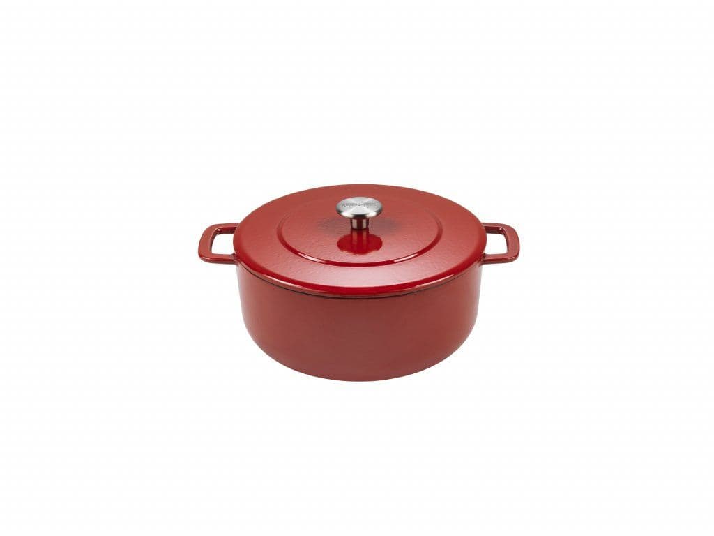 Combekk - Litina- holandská trouba 24 cm červená/red 190124RD