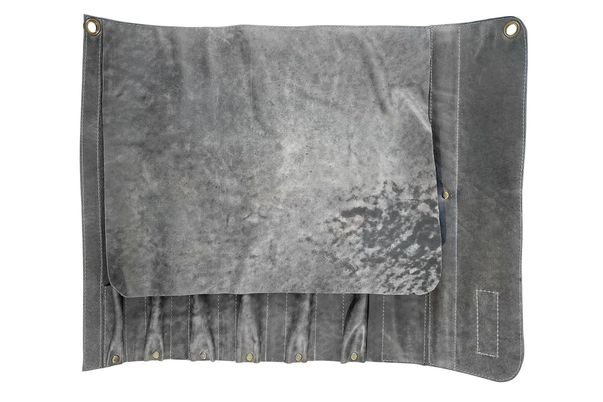 SAMURA - kožené profesionální rolovací pouzdro na nože /CHEF ROLLS NATUR. LEATHER gray - náhled 3
