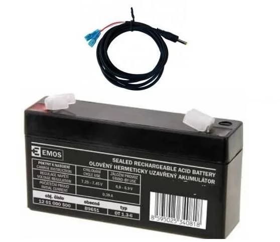 6V Externí baterie pro  BUNATY full HD (GSM) (GSM 4G) včetně kabelu