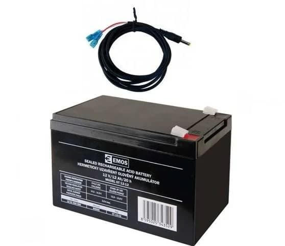 12V Externí baterie pro BUNATY full HD 4K 4G GSM včetně kabelu